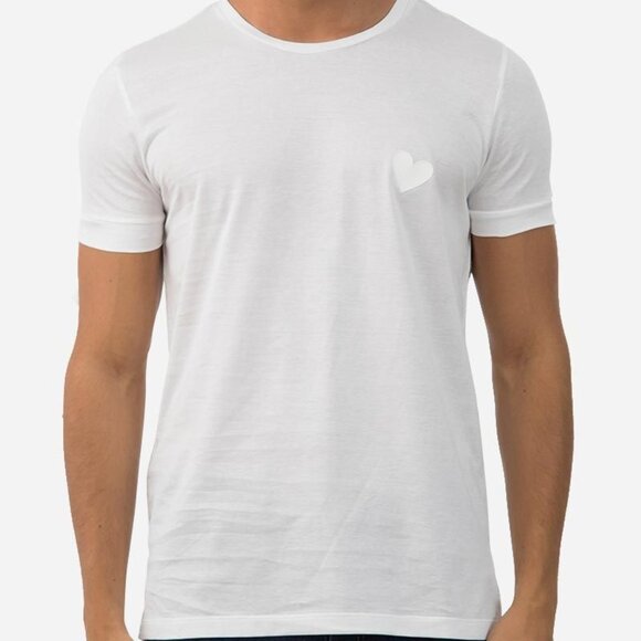 Inimigo Classic Heart White T-Shirt White Large - Picture 1 of 6
